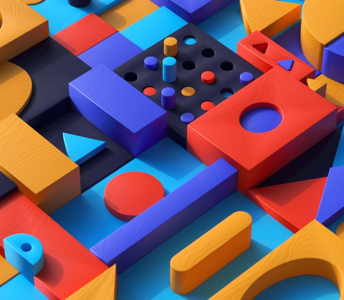 Colored blocks